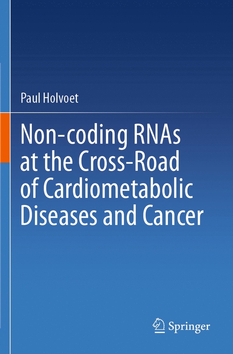 Paul Holvoet - Non-coding RNAs at the Cross-Road of Cardiometabolic Diseases and Cancer, Häftad