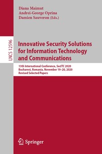 bokomslag Innovative Security Solutions for Information Technology and Communications