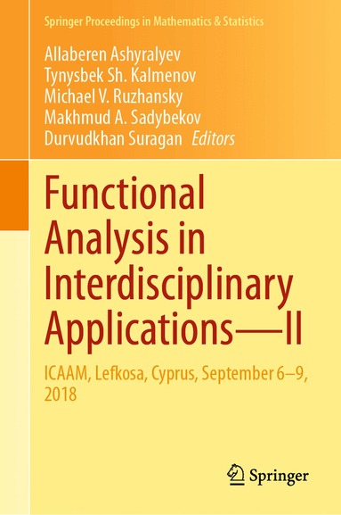 Allaberen Ashyralyev, Tynysbek Sh. Kalmenov, Michael V. Ruzhansky, Makhmud A. Sadybekov, Durvudkhan Suragan - Functional Analysis in Interdisciplinary Applications—II, Inbunden