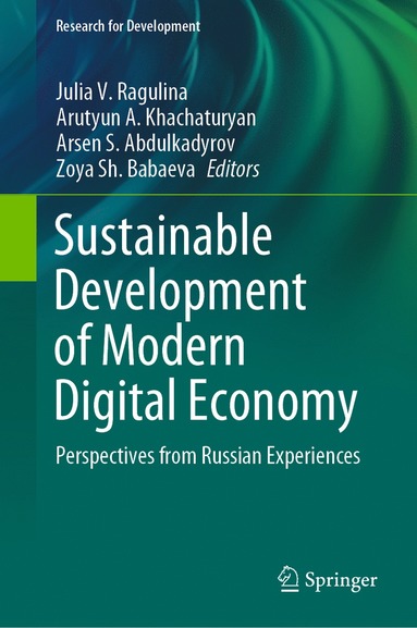 bokomslag Sustainable Development of Modern Digital Economy