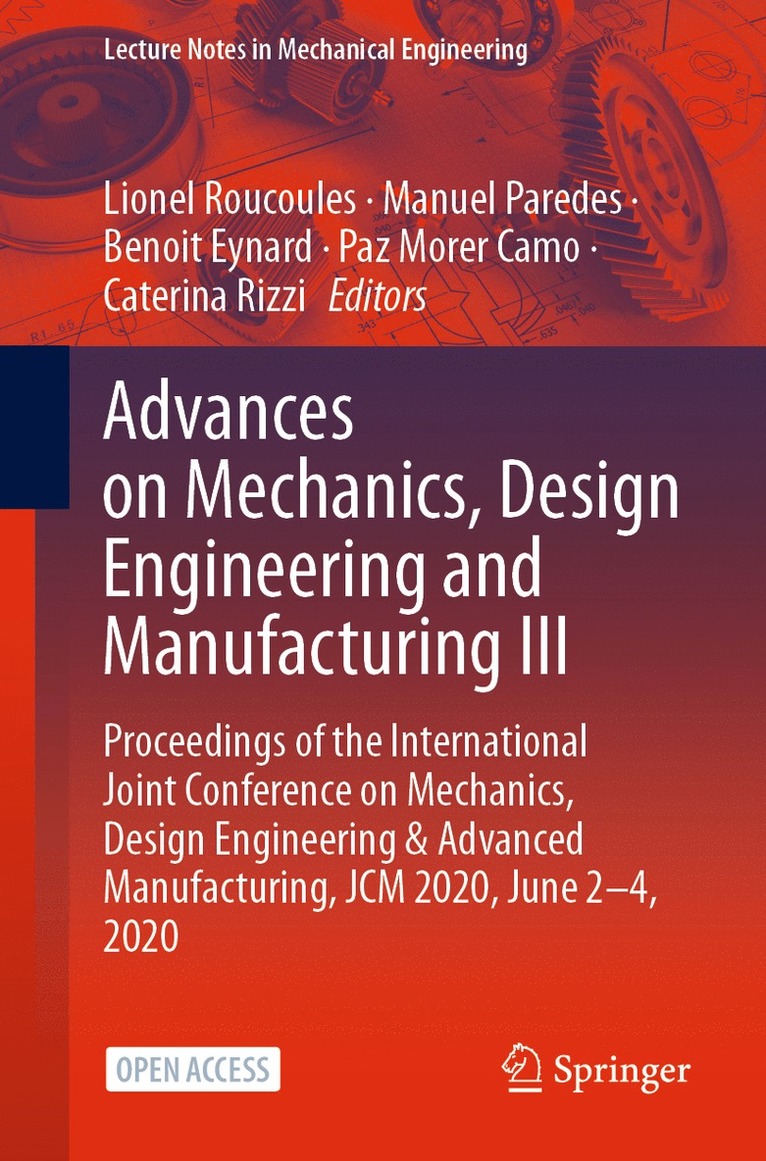 Advances on Mechanics, Design Engineering and Manufacturing III 1