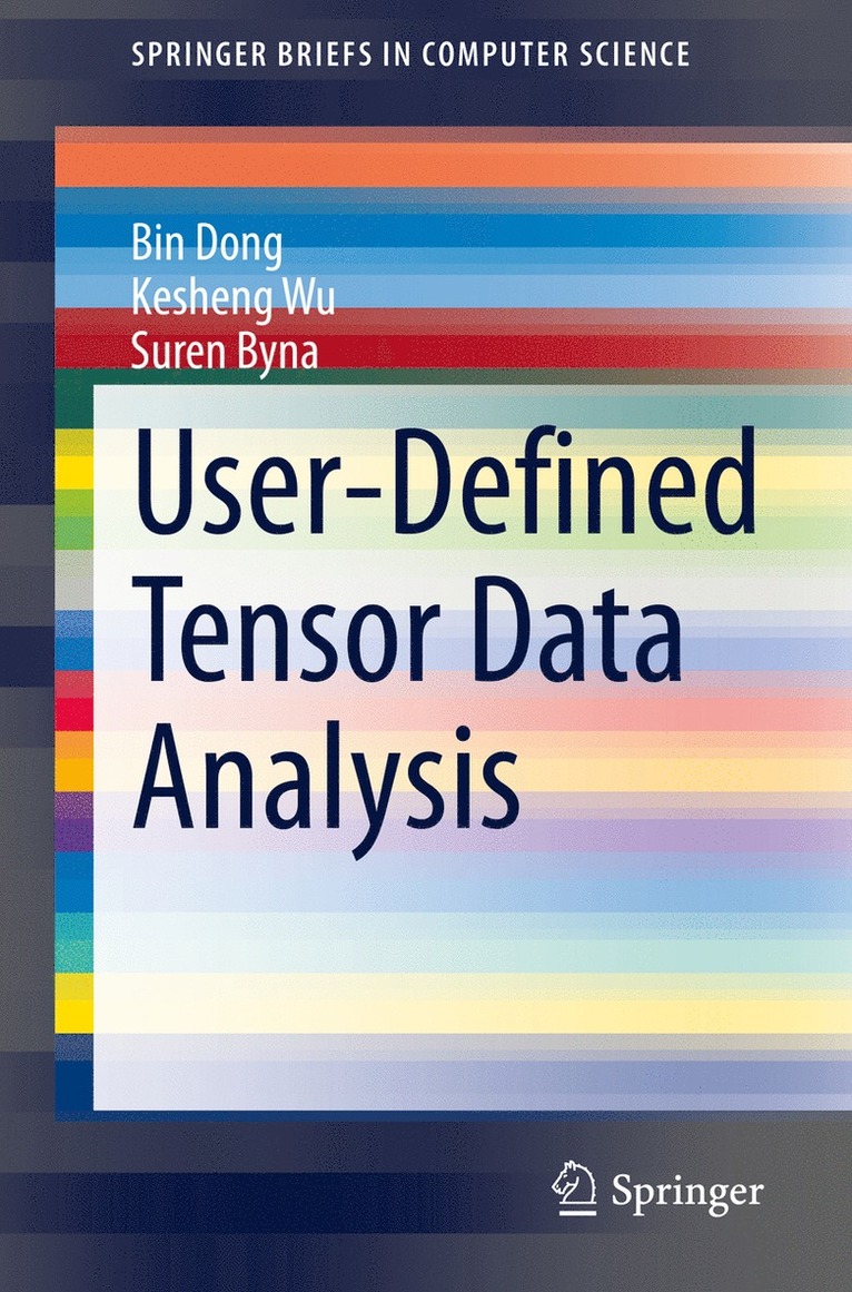 Bin Dong, Kesheng Wu, Suren Byna - User-Defined Tensor Data Analysis, Häftad