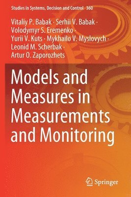 bokomslag Models and Measures in Measurements and Monitoring
