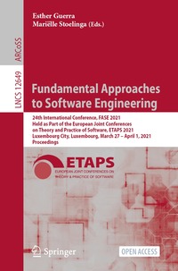 bokomslag Fundamental Approaches to Software Engineering