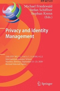 bokomslag Privacy and Identity Management