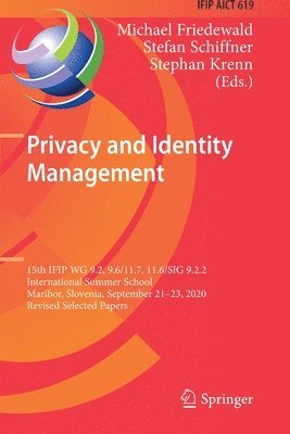 bokomslag Privacy and Identity Management