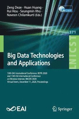 bokomslag Big Data Technologies and Applications