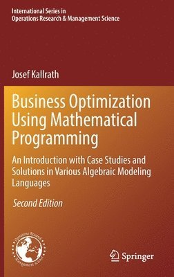 Business Optimization Using Mathematical Programming 1