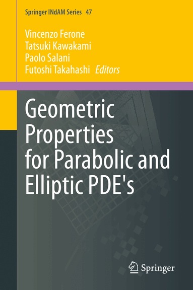 Vincenzo Ferone, Tatsuki Kawakami, Paolo Salani, Futoshi Takahashi - Geometric Properties for Parabolic and Elliptic PDE's, Inbunden