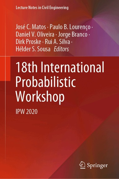 José C. Matos, Paulo B. Lourenço, Daniel V. Oliveira, Jorge Branco, Dirk Proske, Rui A. Silva, Hélder S. Sousa - 18th International Probabilistic Workshop, Inbunden