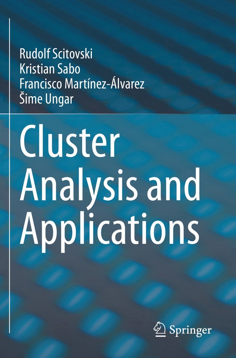 Rudolf Scitovski, Kristian Sabo, Francisco Martínez-Álvarez, Šime Ungar, Francisco Martinez-Alvarez, Sime Ungar - Cluster Analysis and Applications, Häftad