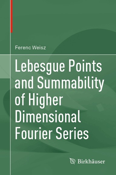 Ferenc Weisz - Lebesgue Points and Summability of Higher Dimensional Fourier Series, Inbunden