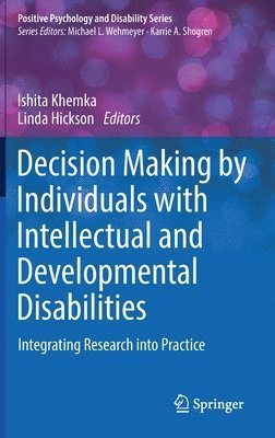 bokomslag Decision Making by Individuals with Intellectual and Developmental Disabilities