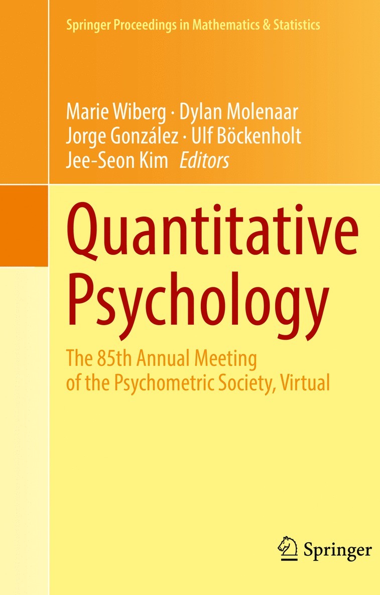 Marie Wiberg, Dylan Molenaar, Jorge González, Ulf Böckenholt, Jee-Seon Kim, Jorge Gonzalez, Ulf Bockenholt - Quantitative Psychology, Inbunden