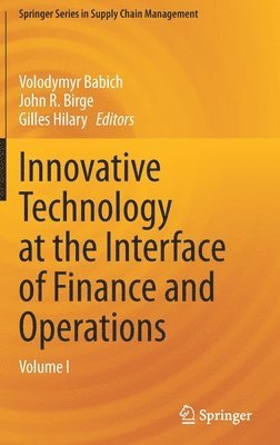 bokomslag Innovative Technology at the Interface of Finance and Operations