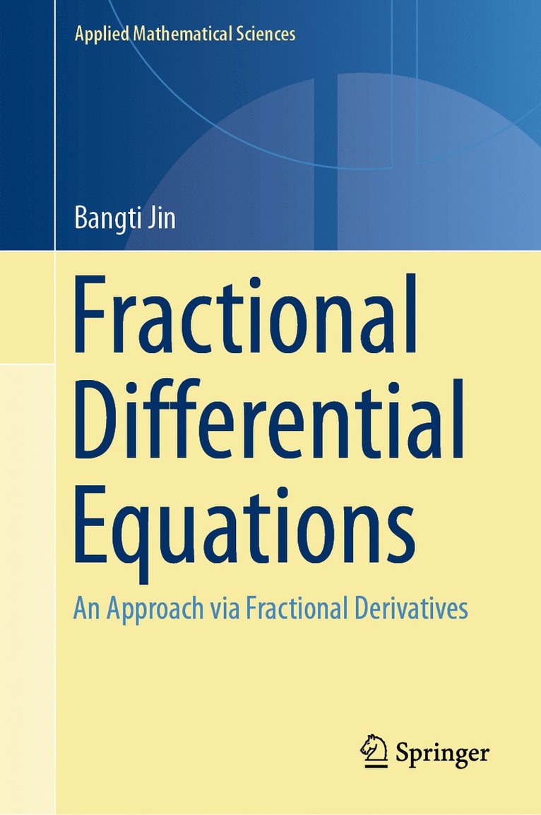 Bangti Jin - Fractional Differential Equations, Inbunden