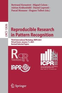 bokomslag Reproducible Research in Pattern Recognition