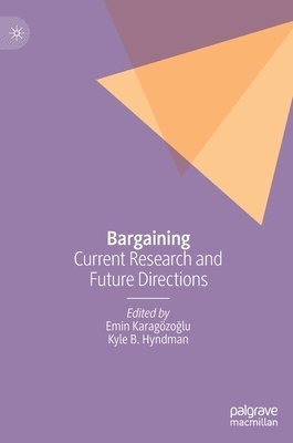 Emin Karagözoğlu, Kyle B. Hyndman, Emin Karagozoglu, Emin Karagözo&#287;lu, Emin Karagözoglu, Emin Karagözo¿lu - Bargaining, Inbunden