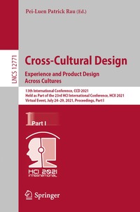 bokomslag Cross-Cultural Design. Experience and Product Design Across Cultures