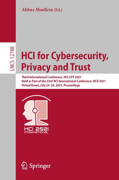 bokomslag HCI for Cybersecurity, Privacy and Trust