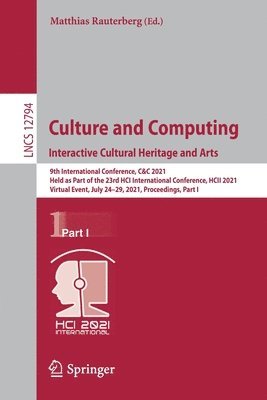 Culture and Computing. Interactive Cultural Heritage and Arts 1