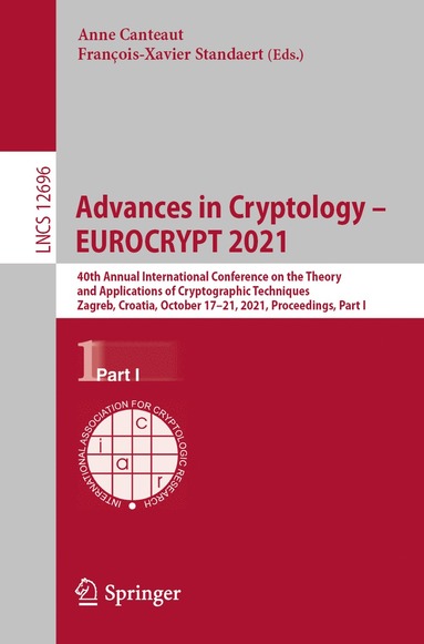 bokomslag Advances in Cryptology  EUROCRYPT 2021