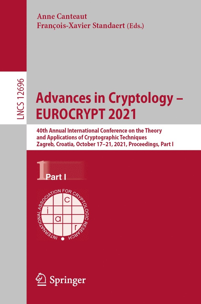Anne Canteaut, François-Xavier Standaert, Francois-Xavier Standaert - Advances in Cryptology – EUROCRYPT 2021, Häftad