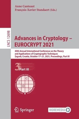 bokomslag Advances in Cryptology  EUROCRYPT 2021