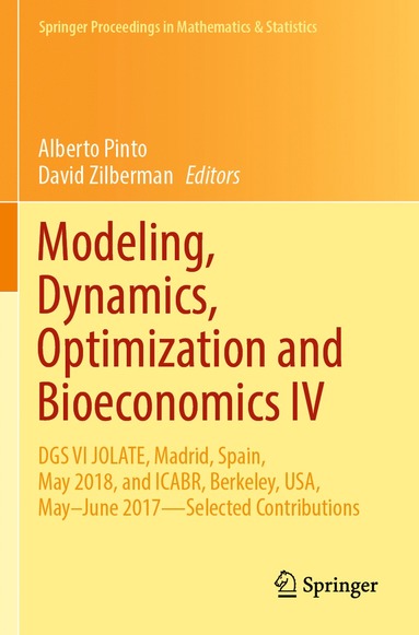 bokomslag Modeling, Dynamics, Optimization and Bioeconomics IV