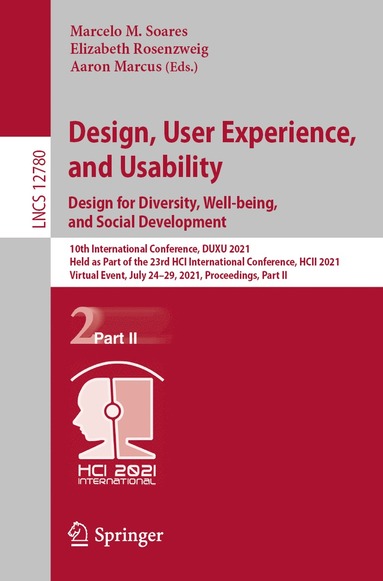 bokomslag Design, User Experience, and Usability:  Design for Diversity, Well-being, and Social Development