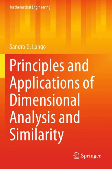Sandro G. Longo - Principles and Applications of Dimensional Analysis and Similarity, Häftad