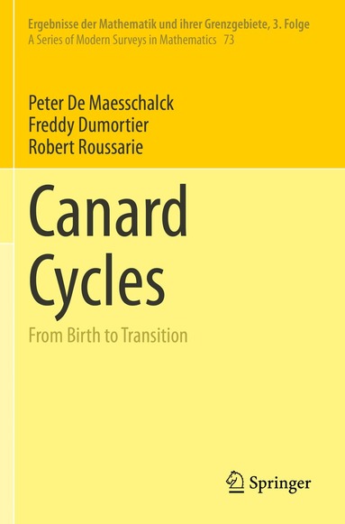 Peter De Maesschalck, Freddy Dumortier, Robert Roussarie - Canard Cycles, Häftad