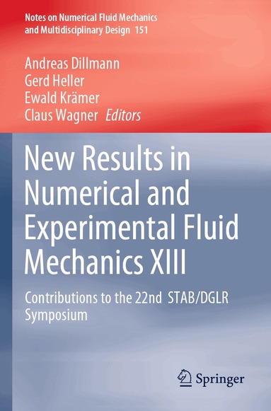 Andreas Dillmann, Gerd Heller, Ewald Krämer, Claus Wagner - New Results in Numerical and Experimental Fluid Mechanics XIII, Häftad