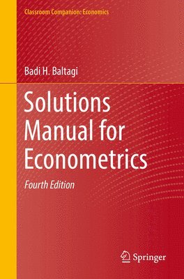 Solutions Manual for Econometrics 1