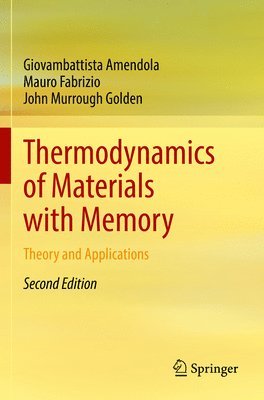bokomslag Thermodynamics of Materials with Memory