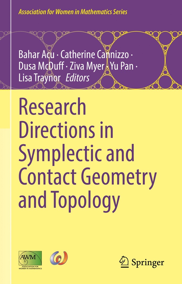 Bahar Acu, Catherine Cannizzo, Dusa McDuff, Ziva Myer, Yu Pan, Lisa Traynor - Research Directions in Symplectic and Contact Geometry and Topology, Inbunden