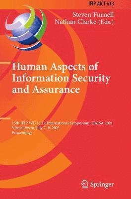 bokomslag Human Aspects of Information Security and Assurance