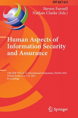 bokomslag Human Aspects of Information Security and Assurance