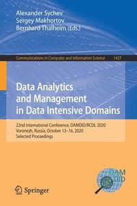 bokomslag Data Analytics and Management in Data Intensive Domains