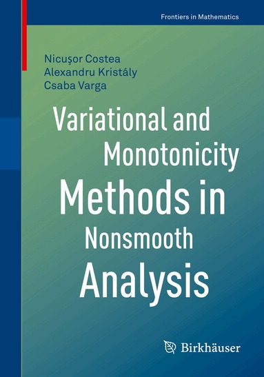 Nicuşor Costea, Alexandru Kristály, Csaba Varga - Variational and Monotonicity Methods in Nonsmooth Analysis, Häftad