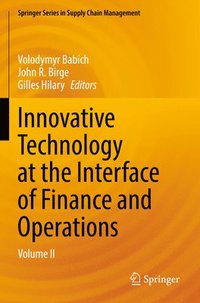 bokomslag Innovative Technology at the Interface of Finance and Operations