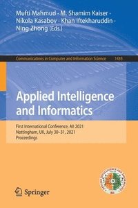 bokomslag Applied Intelligence and Informatics