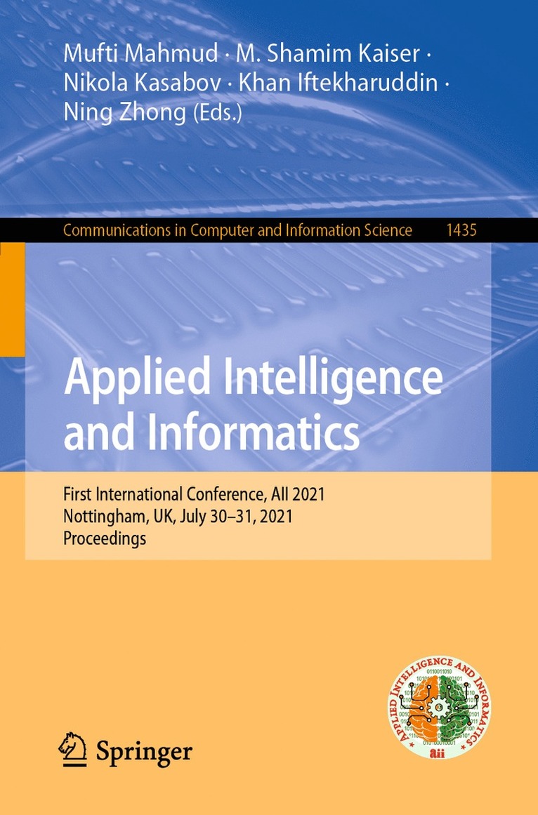 Applied Intelligence and Informatics 1