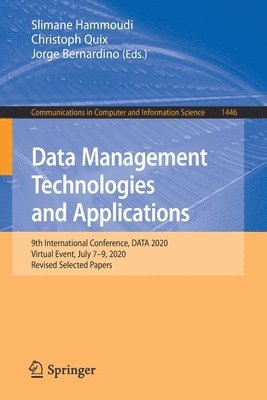 bokomslag Data Management Technologies and Applications