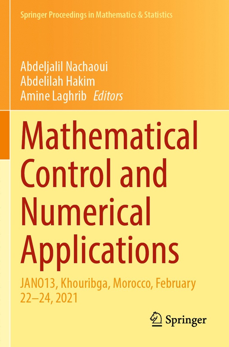 Abdeljalil Nachaoui, Abdelilah Hakim, Amine Laghrib - Mathematical Control and Numerical Applications, Häftad