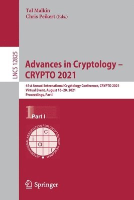 bokomslag Advances in Cryptology - CRYPTO 2021