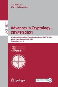 bokomslag Advances in Cryptology  CRYPTO 2021