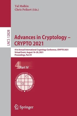 bokomslag Advances in Cryptology - CRYPTO 2021