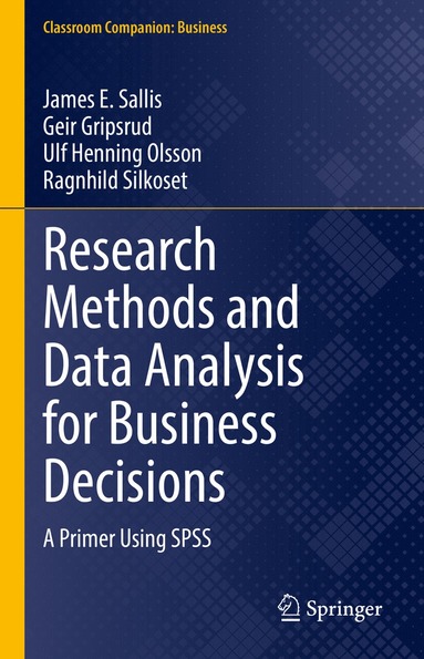 bokomslag Research Methods and Data Analysis for Business Decisions