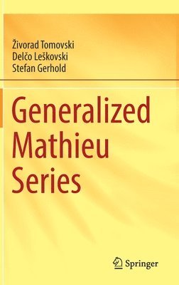 bokomslag Generalized Mathieu Series